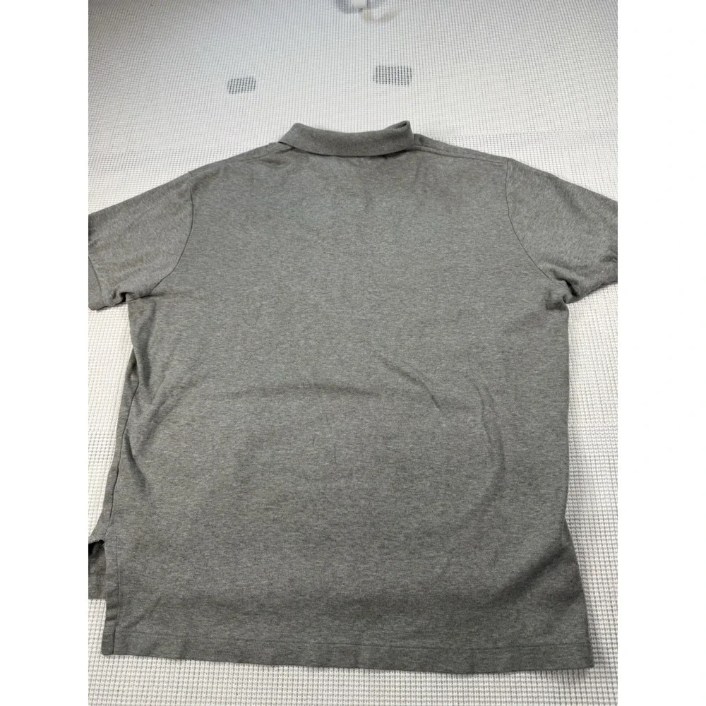 Polo Ralph Lauren Mens Large Gray Short Sleeve Pony Logo Polo Shirt 33672
